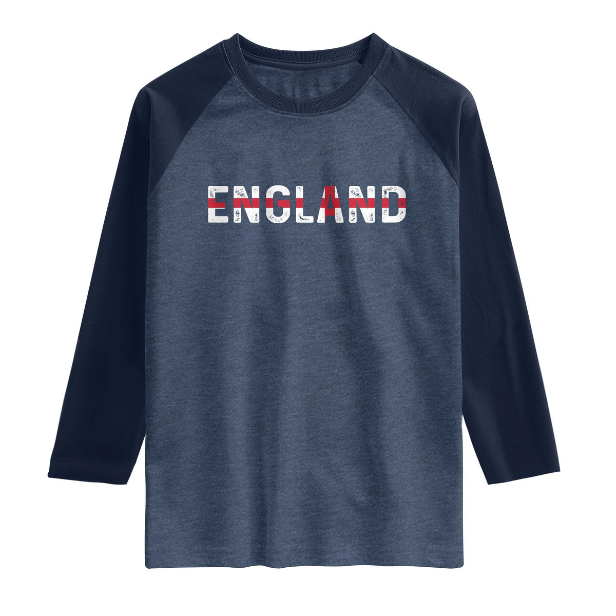 England English Flag Vintage Raglan Shirt