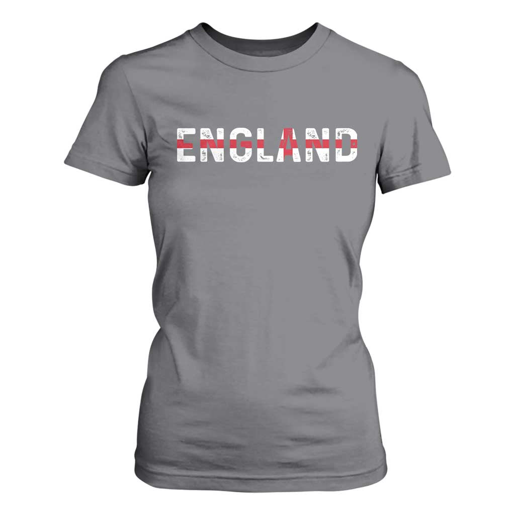 England English Flag Vintage T Shirt For Women