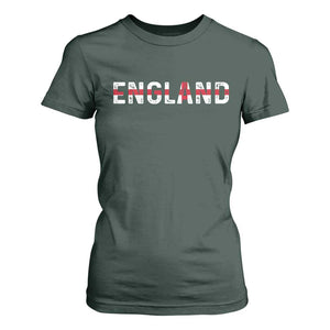 England English Flag Vintage T Shirt For Women