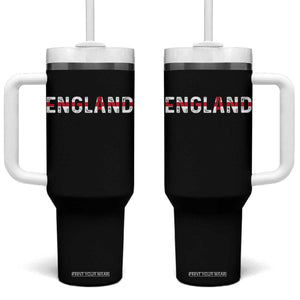 England English Flag Vintage Tumbler With Handle TS14 One Size: 40 oz Black Print Your Wear