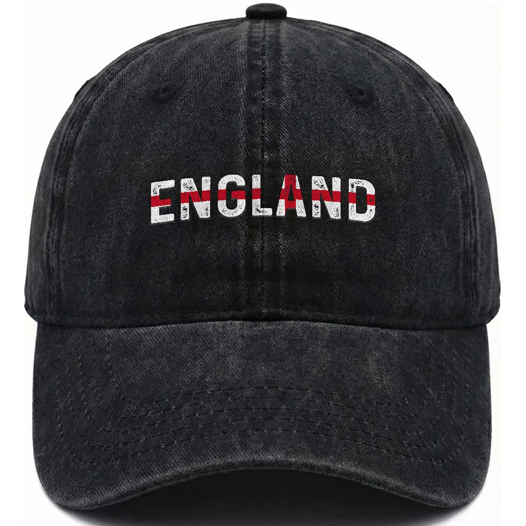 England English Flag Vintage Washed Cotton Baseball Cap TS14 Print Your Wear