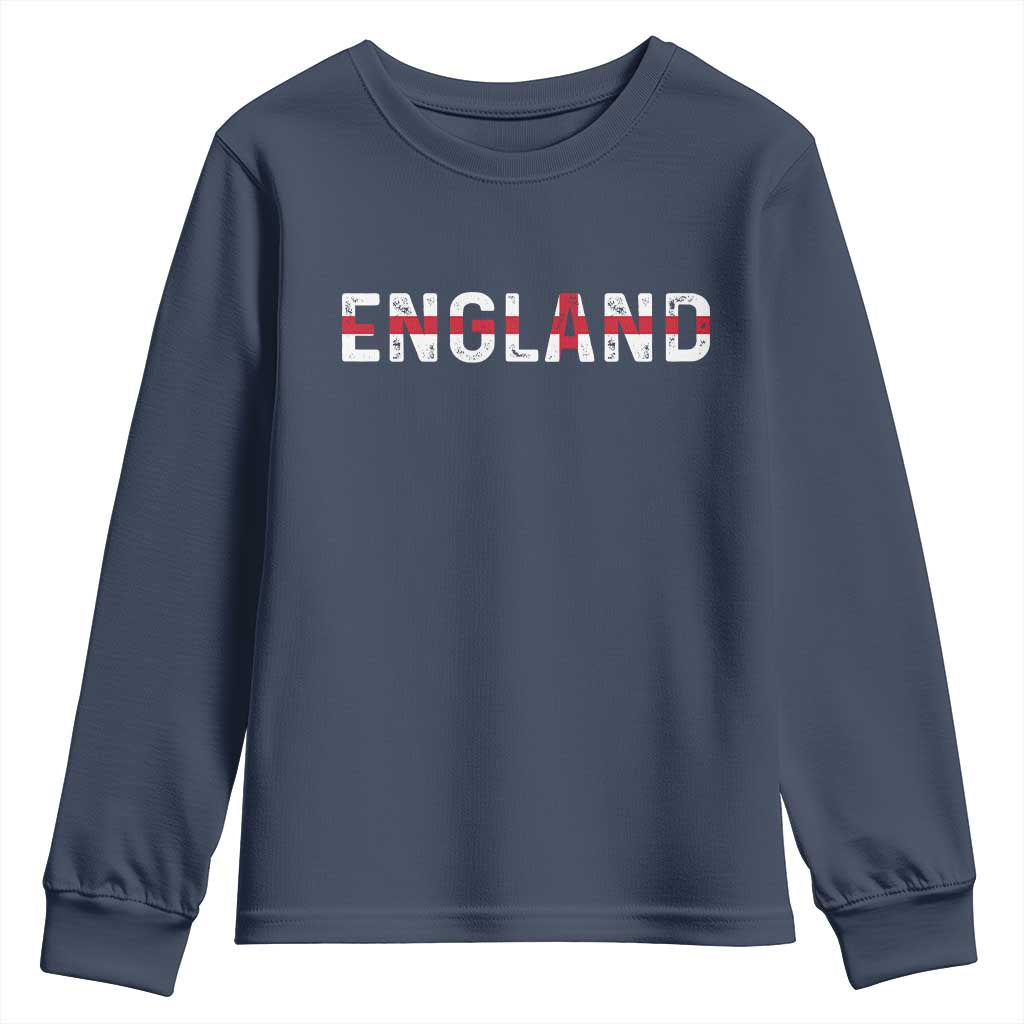 England English Flag Vintage Youth Sweatshirt
