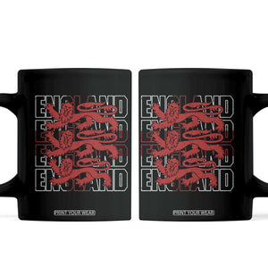 England Flag Lion Symbol English Pride Coffee Mug TS14 Black Print Your Wear