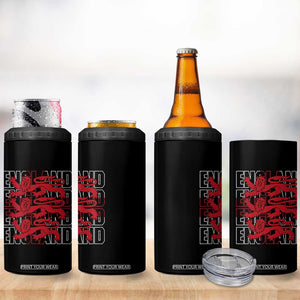 England Flag Lion Symbol English Pride 4 in 1 Can Cooler Tumbler TS14 Print Your Wear