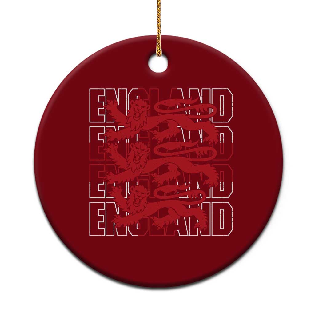 England Flag Lion Symbol English Pride Ceramic Ornament