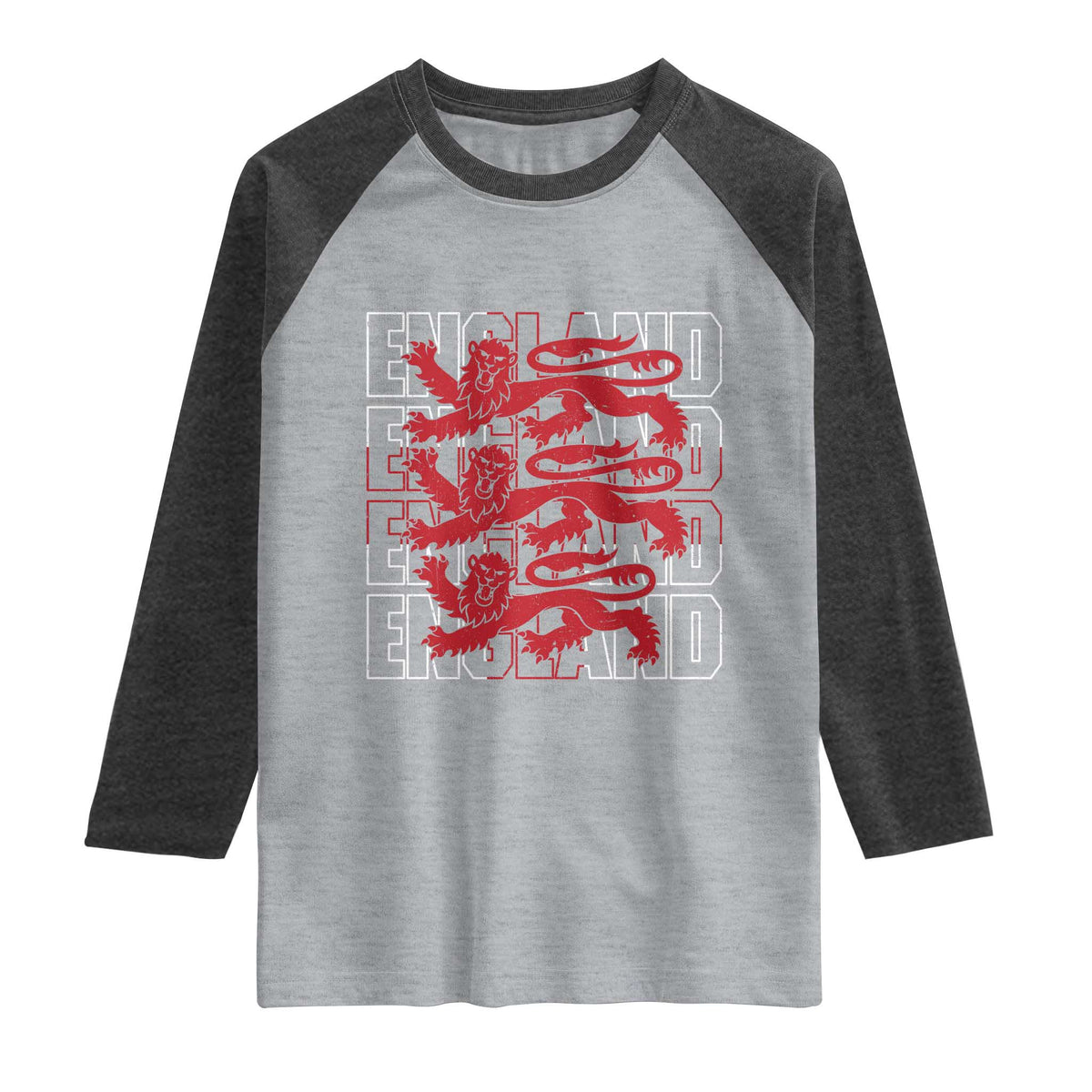 England Flag Lion Symbol English Pride Raglan Shirt