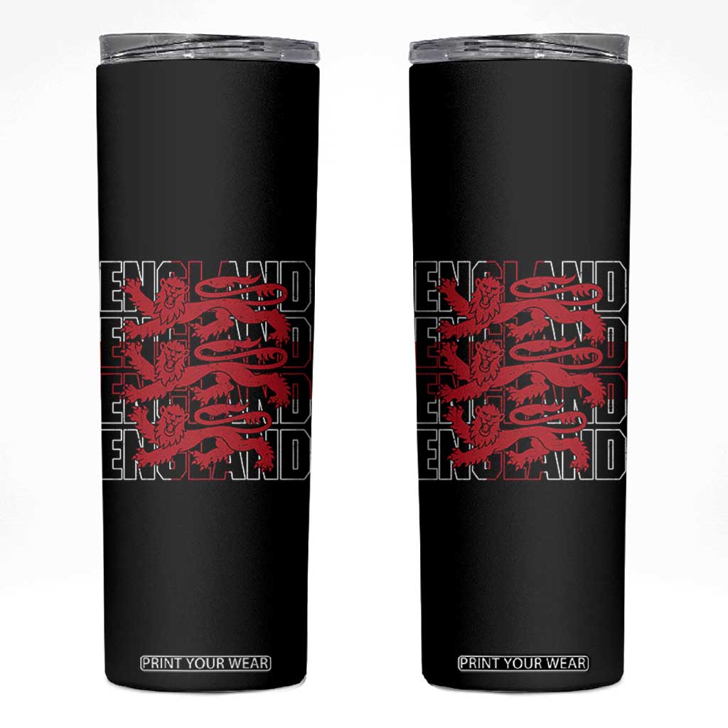 England Flag Lion Symbol English Pride Skinny Tumbler TS14 Black Print Your Wear