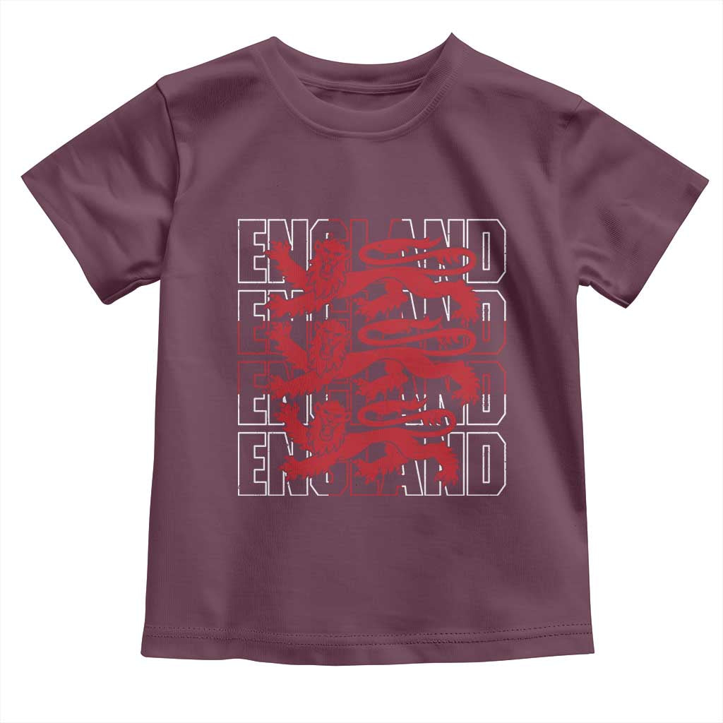 England Flag Lion Symbol English Pride Toddler T Shirt