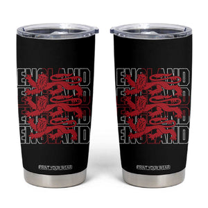 England Flag Lion Symbol English Pride Tumbler Cup TS14 Black Print Your Wear