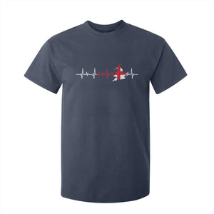 England Heartbeat EKG English Flag Map T Shirt For Kid