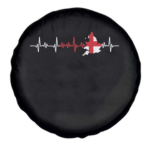 England Heartbeat EKG English Flag Map Spare Tire Cover TS14 Print Your Wear