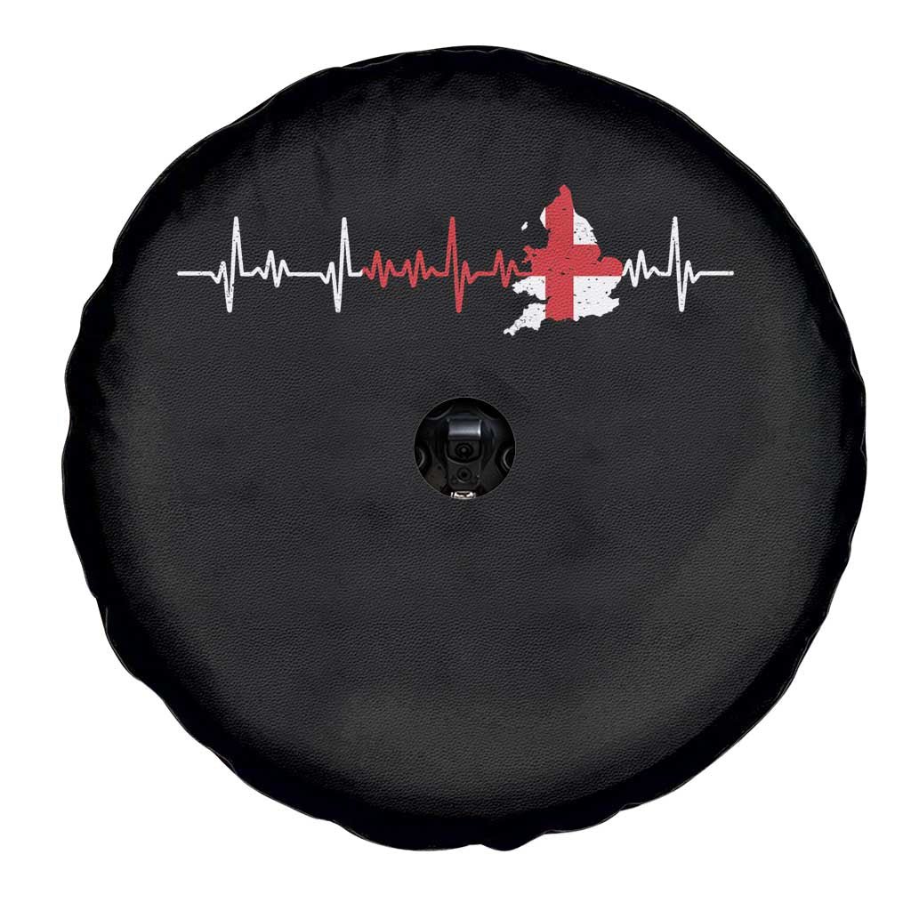England Heartbeat EKG English Flag Map Spare Tire Cover TS14 Print Your Wear