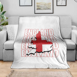 England Map St George's Cross English Roots Throw Blanket TS14 Print Your Wear