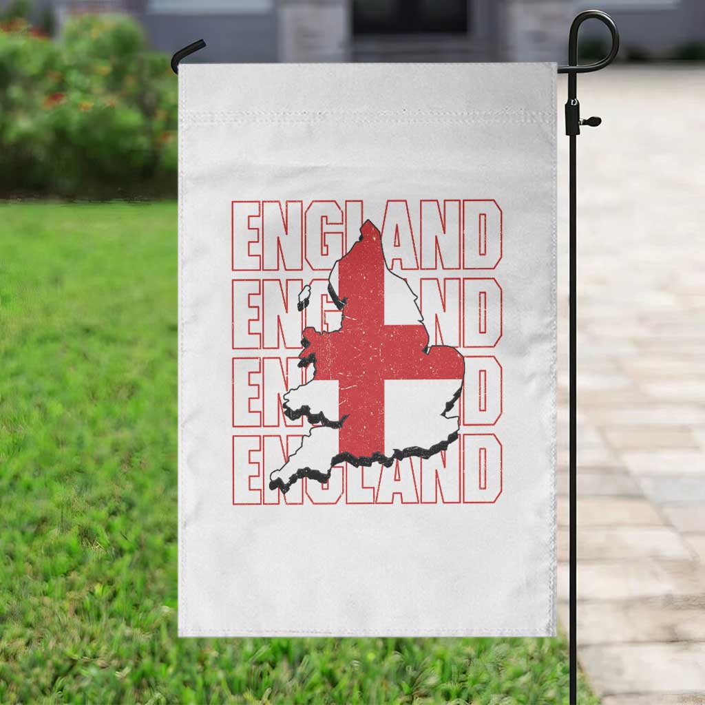 England Map St George's Cross English Roots Garden Flag TS14 Print Your Wear