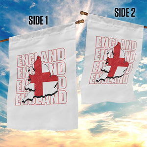 England Map St George's Cross English Roots Garden Flag TS14 Print Your Wear