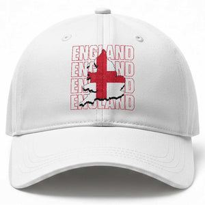 England Map St George's Cross English Roots Baseball Cap