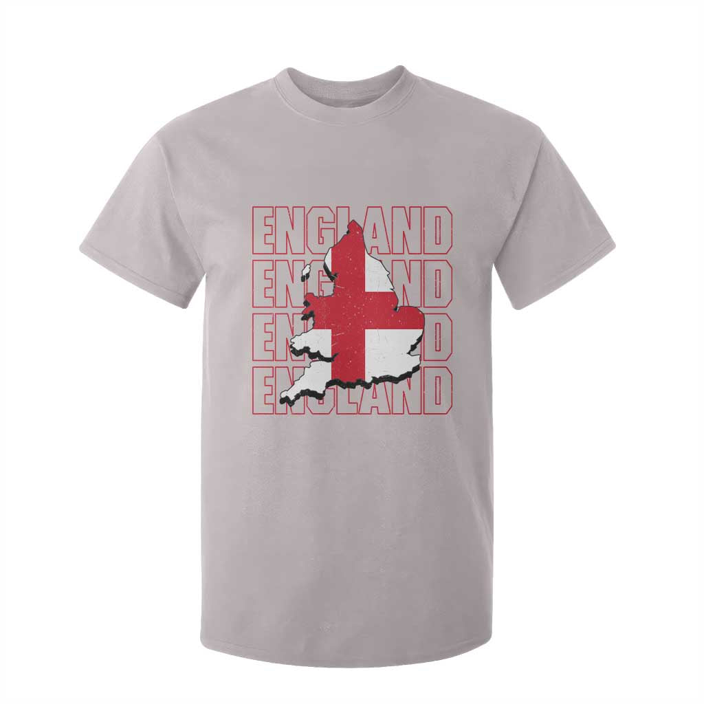 England Map St George's Cross English Roots T Shirt For Kid