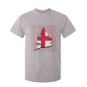 England Map St George's Cross English Roots T Shirt For Kid