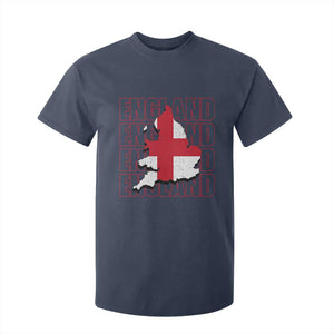 England Map St George's Cross English Roots T Shirt For Kid