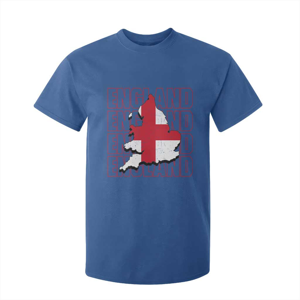 England Map St George's Cross English Roots T Shirt For Kid