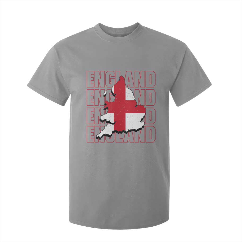 England Map St George's Cross English Roots T Shirt For Kid