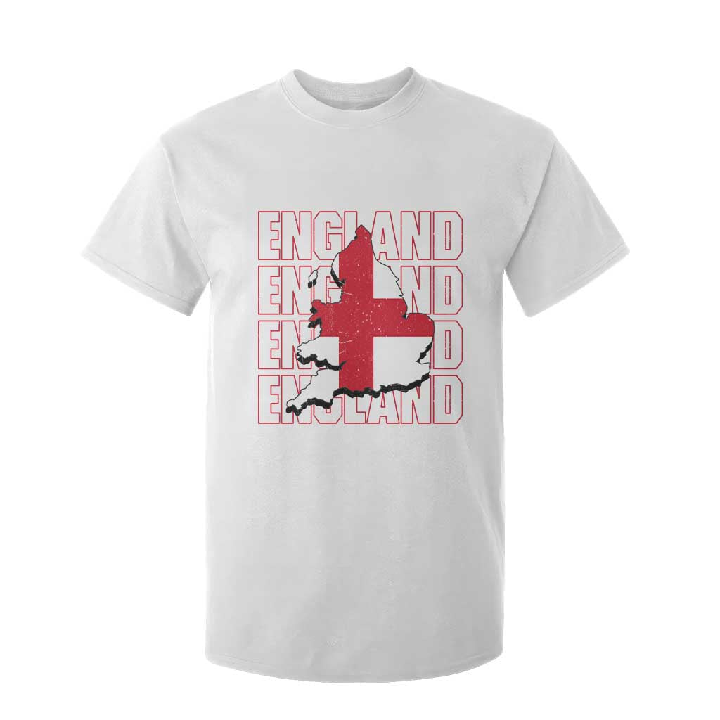 England Map St George's Cross English Roots T Shirt For Kid