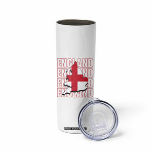 England Map St George's Cross English Roots Skinny Tumbler TS14 Print Your Wear