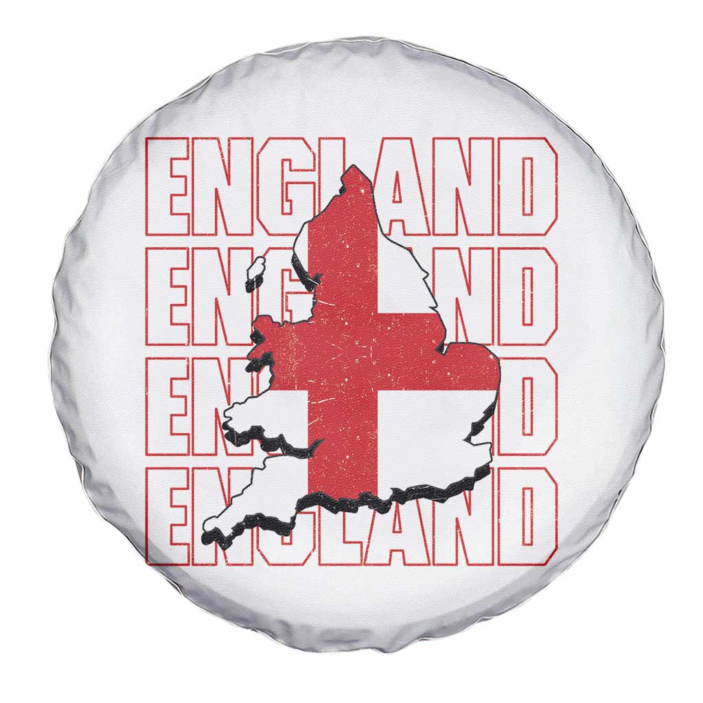 England Map St George's Cross English Roots Spare Tire Cover TS14 Print Your Wear