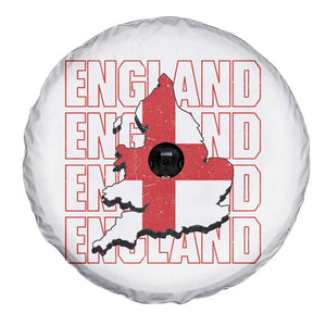 England Map St George's Cross English Roots Spare Tire Cover TS14 Print Your Wear