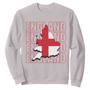 England Map St George's Cross English Roots Sweatshirt