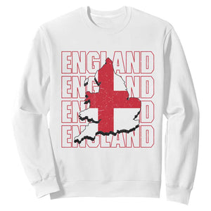 England Map St George's Cross English Roots Sweatshirt
