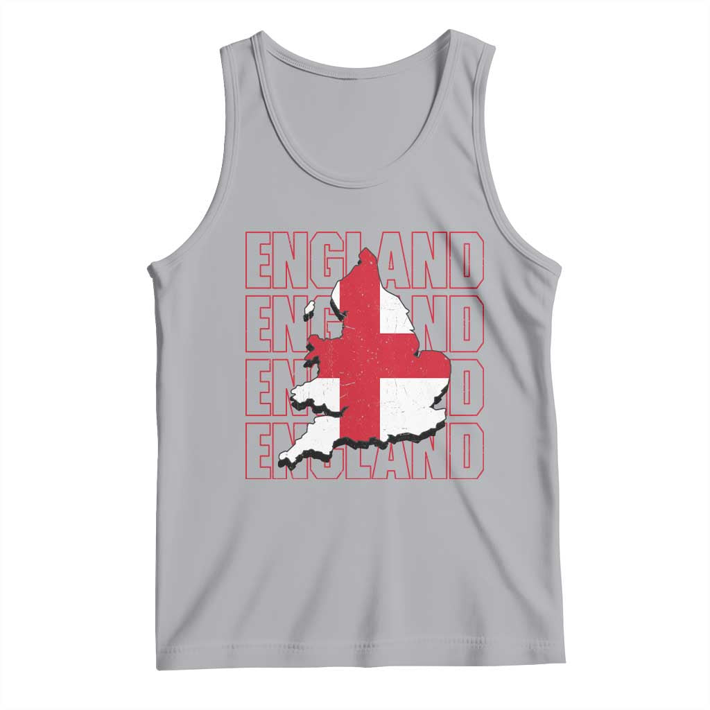 England Map St George's Cross English Roots Tank Top