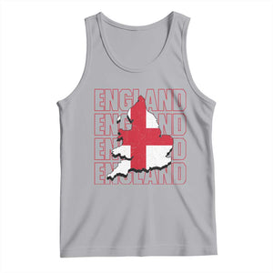England Map St George's Cross English Roots Tank Top