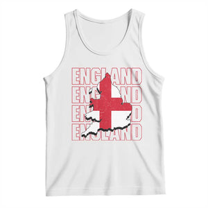 England Map St George's Cross English Roots Tank Top