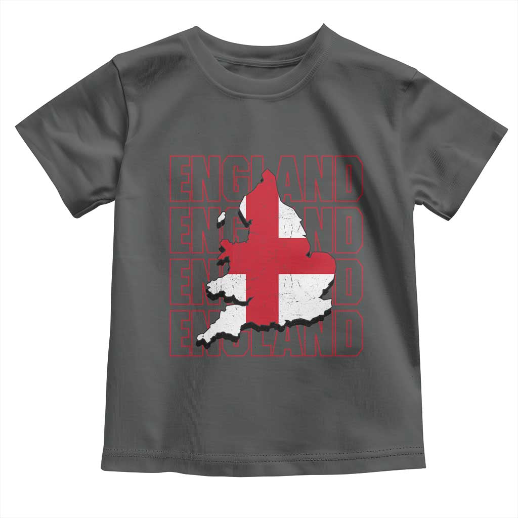 England Map St George's Cross English Roots Toddler T Shirt