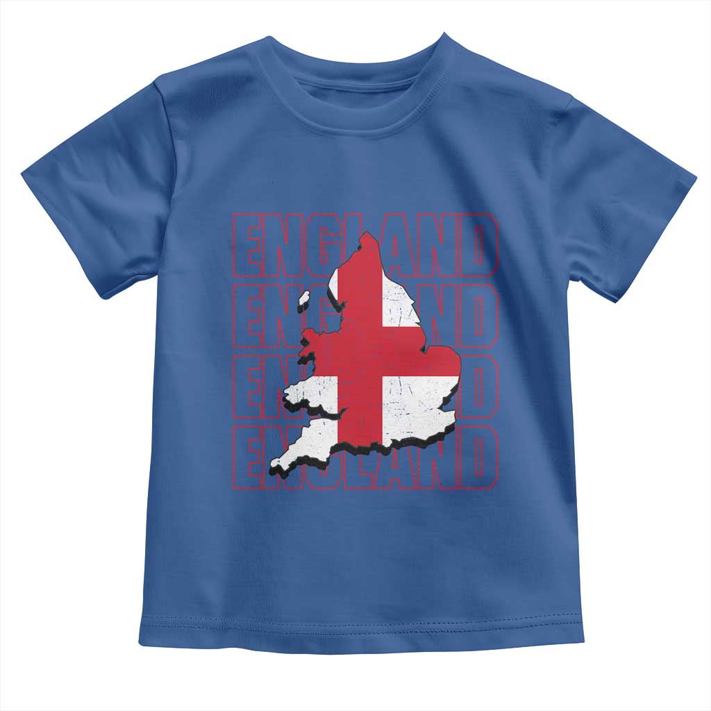 England Map St George's Cross English Roots Toddler T Shirt