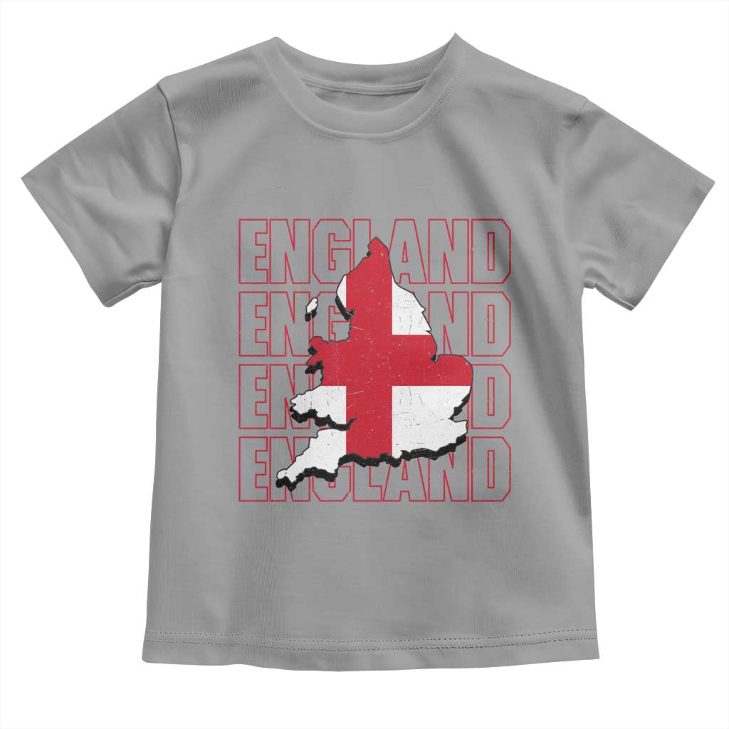 England Map St George's Cross English Roots Toddler T Shirt