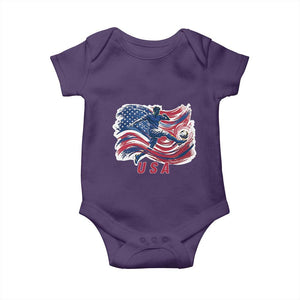 USA Soccer Fan American Flag Baby Onesie