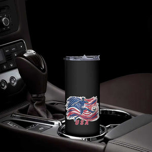 USA Soccer Fan American Flag Skinny Tumbler TS14 Print Your Wear