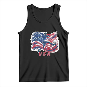 USA Soccer Fan American Flag Tank Top