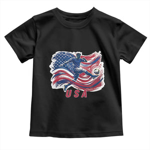USA Soccer Fan American Flag Toddler T Shirt