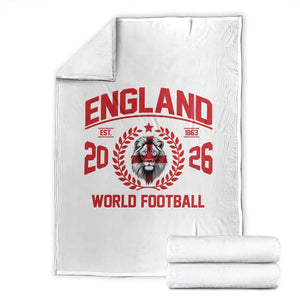 England Football Flag Throw Blanket Lion St George Cross Soccer Fan Patriotic TS14 White Print Your Wear