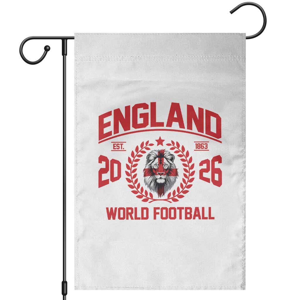 England Football Flag Garden Flag Lion St George Cross Soccer Fan Patriotic TS14 White Print Your Wear