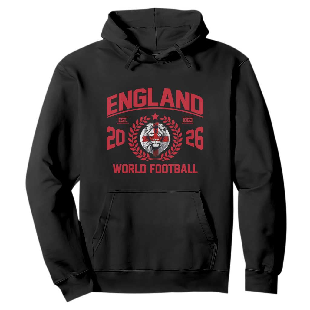England Football Flag Hoodie Lion St George Cross Soccer Fan Patriotic