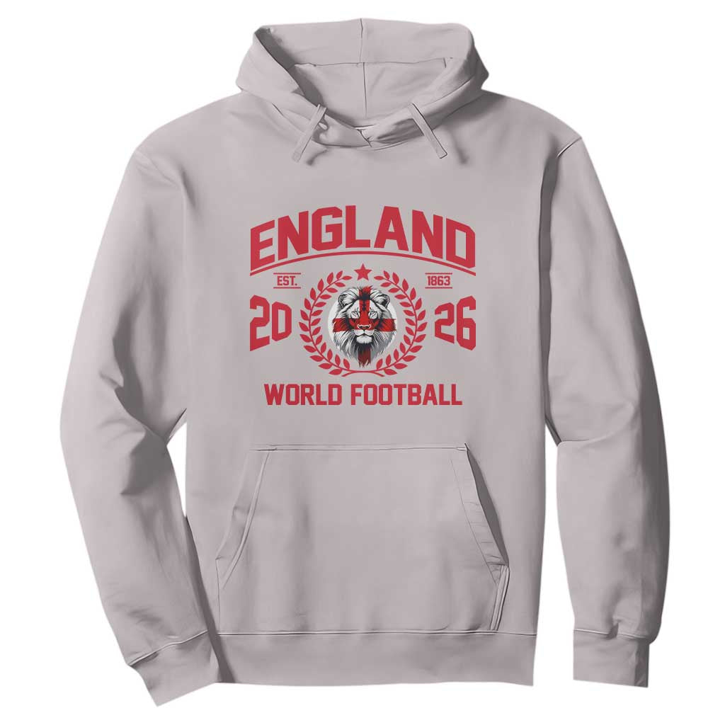 England Football Flag Hoodie Lion St George Cross Soccer Fan Patriotic