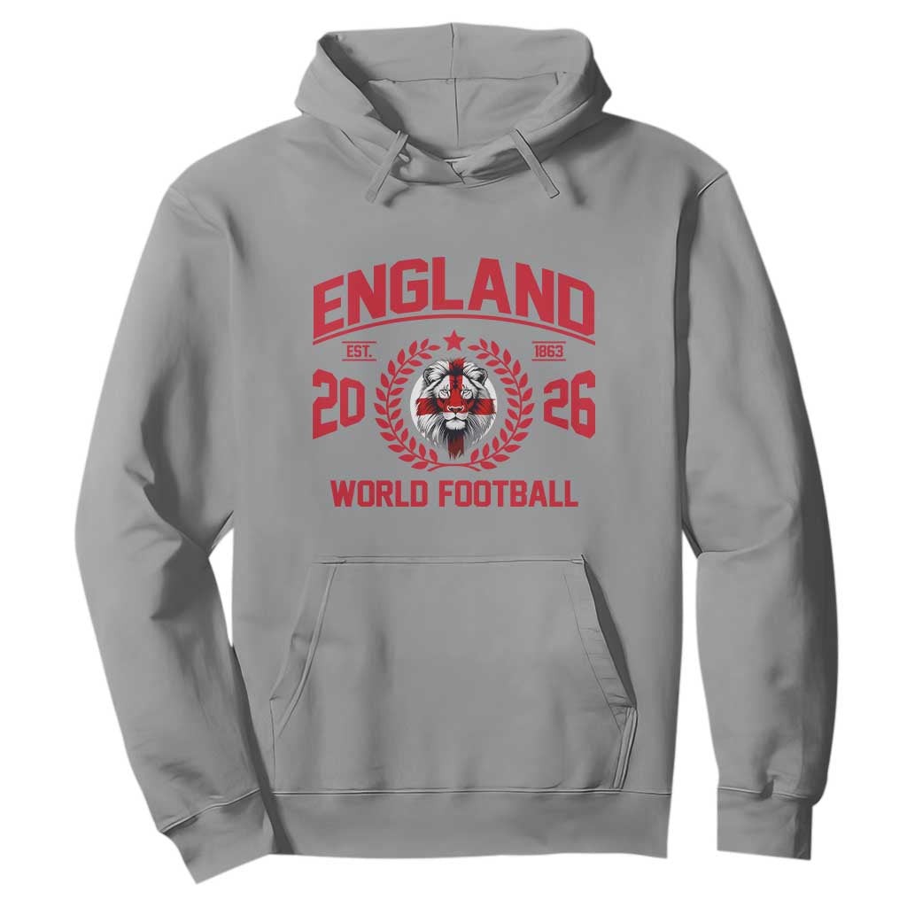 England Football Flag Hoodie Lion St George Cross Soccer Fan Patriotic