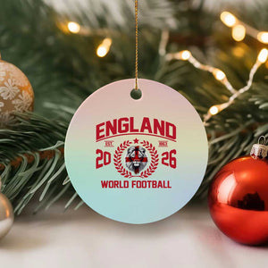 England Football Flag Ceramic Ornament Lion St George Cross Soccer Fan Patriotic