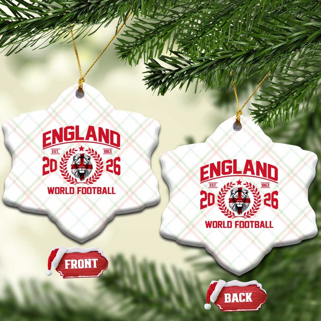 England Football Flag Ceramic Ornament Lion St George Cross Soccer Fan Patriotic
