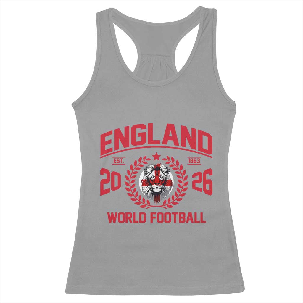 England Football Flag Racerback Tank Top Lion St George Cross Soccer Fan Patriotic