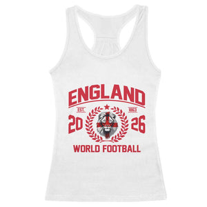 England Football Flag Racerback Tank Top Lion St George Cross Soccer Fan Patriotic